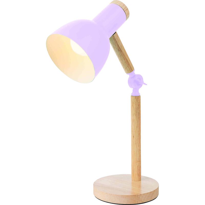 Candeeiro de Secretária Articulado Lilás E27 Kasa
