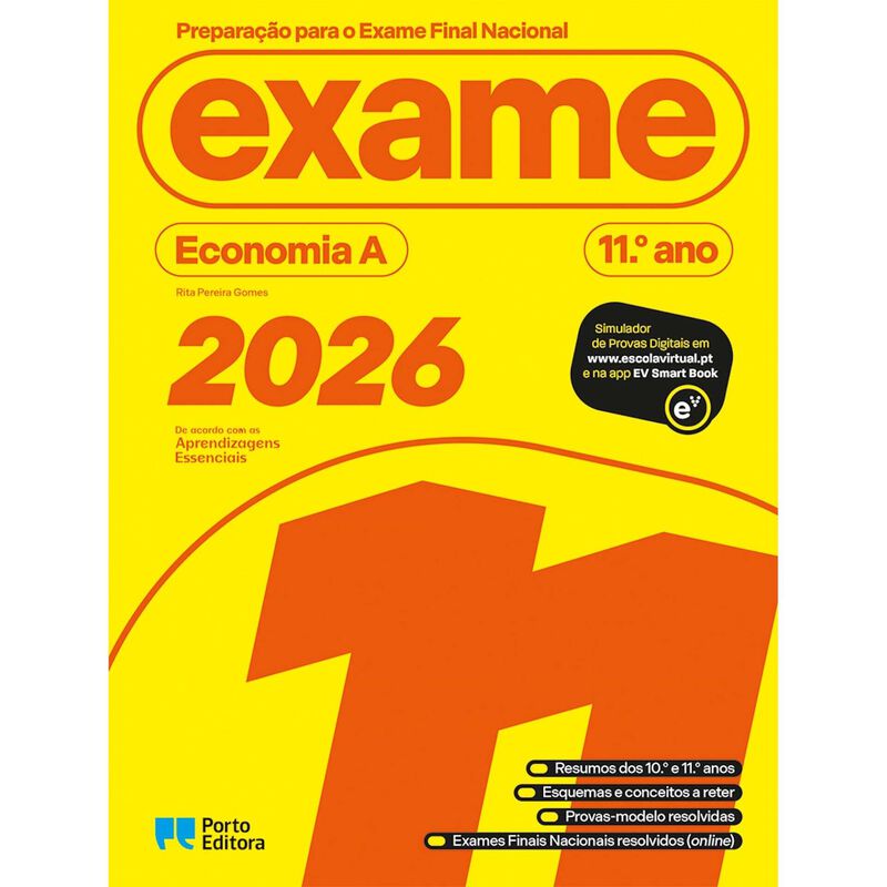 Preparação para o Exame Final Nacional 2026 - Economia A - 11.º Ano de Rita Pereira Gomes