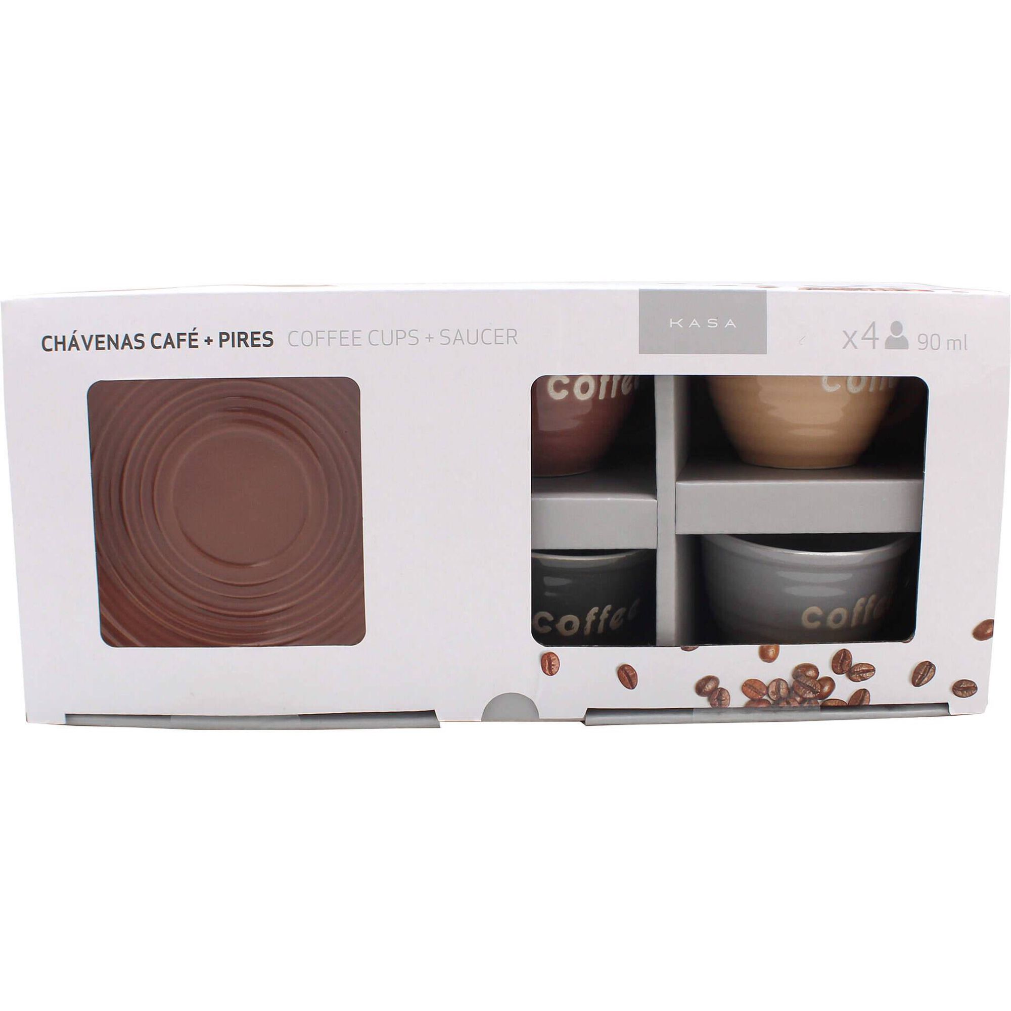 Conjunto 4 Chávenas Coffee