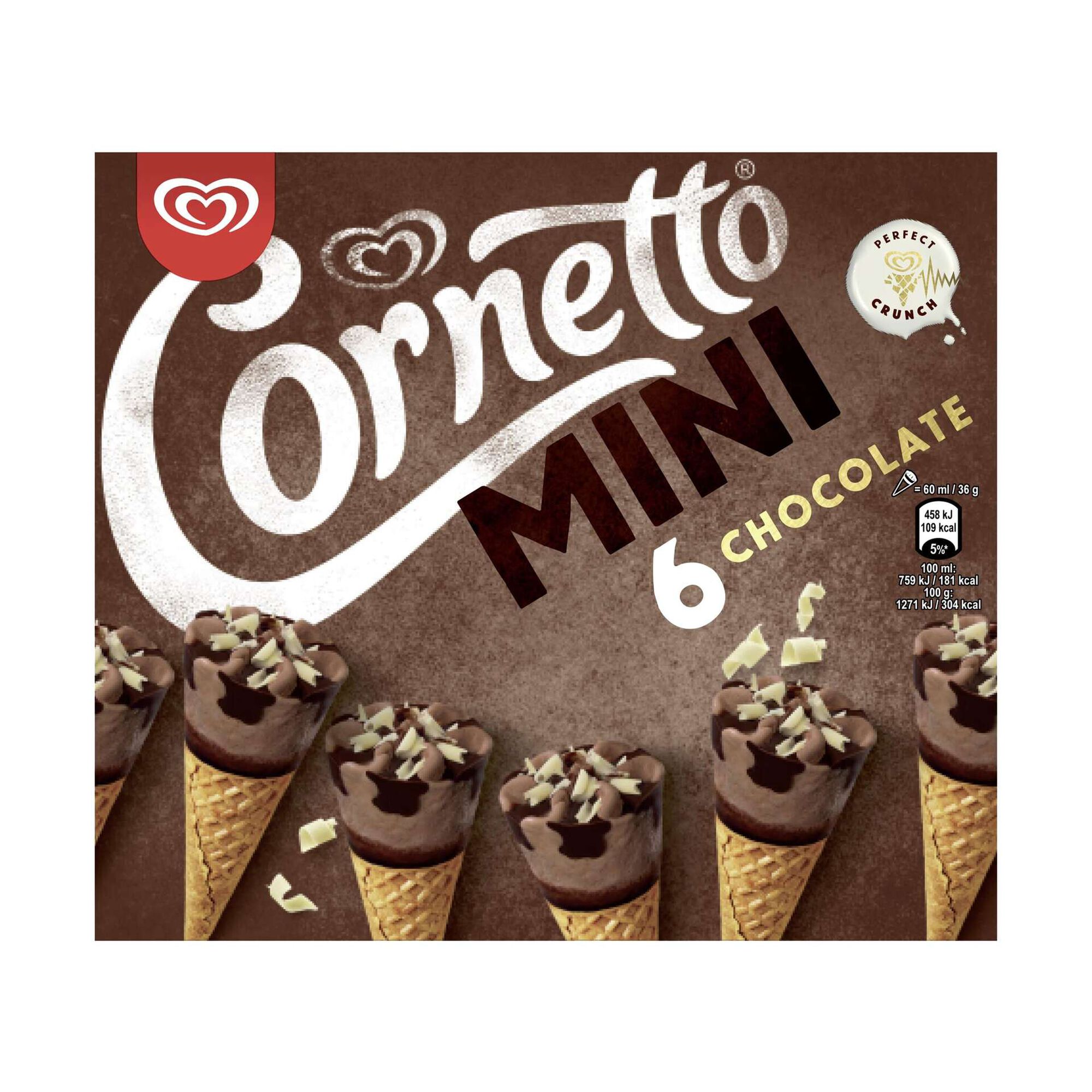 Gelado Mini Cone Chocolate emb. 360 ml (6 un) Continente