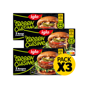 Hamb&uacute;rgueres de Soja e Ervilhas Iglo Green Cuisine
