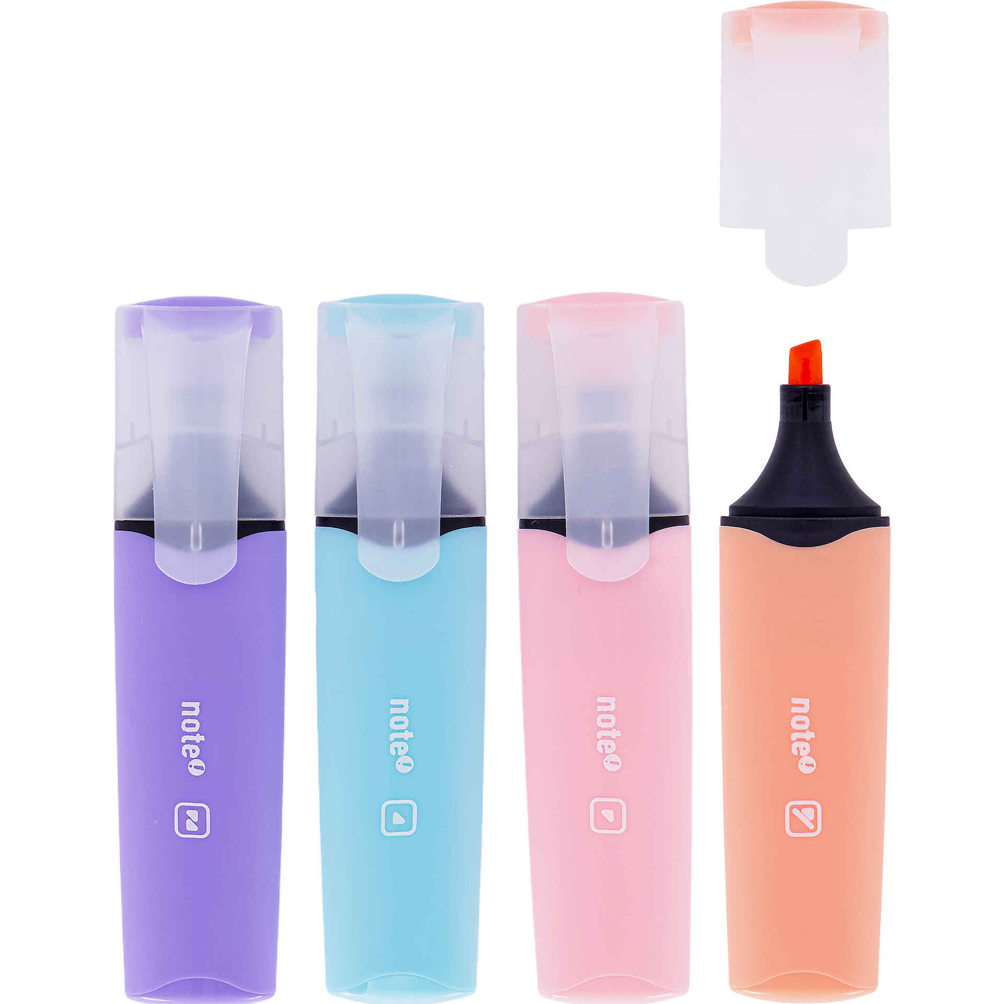 Conjunto 4 Sublinhadores Pastel Note!