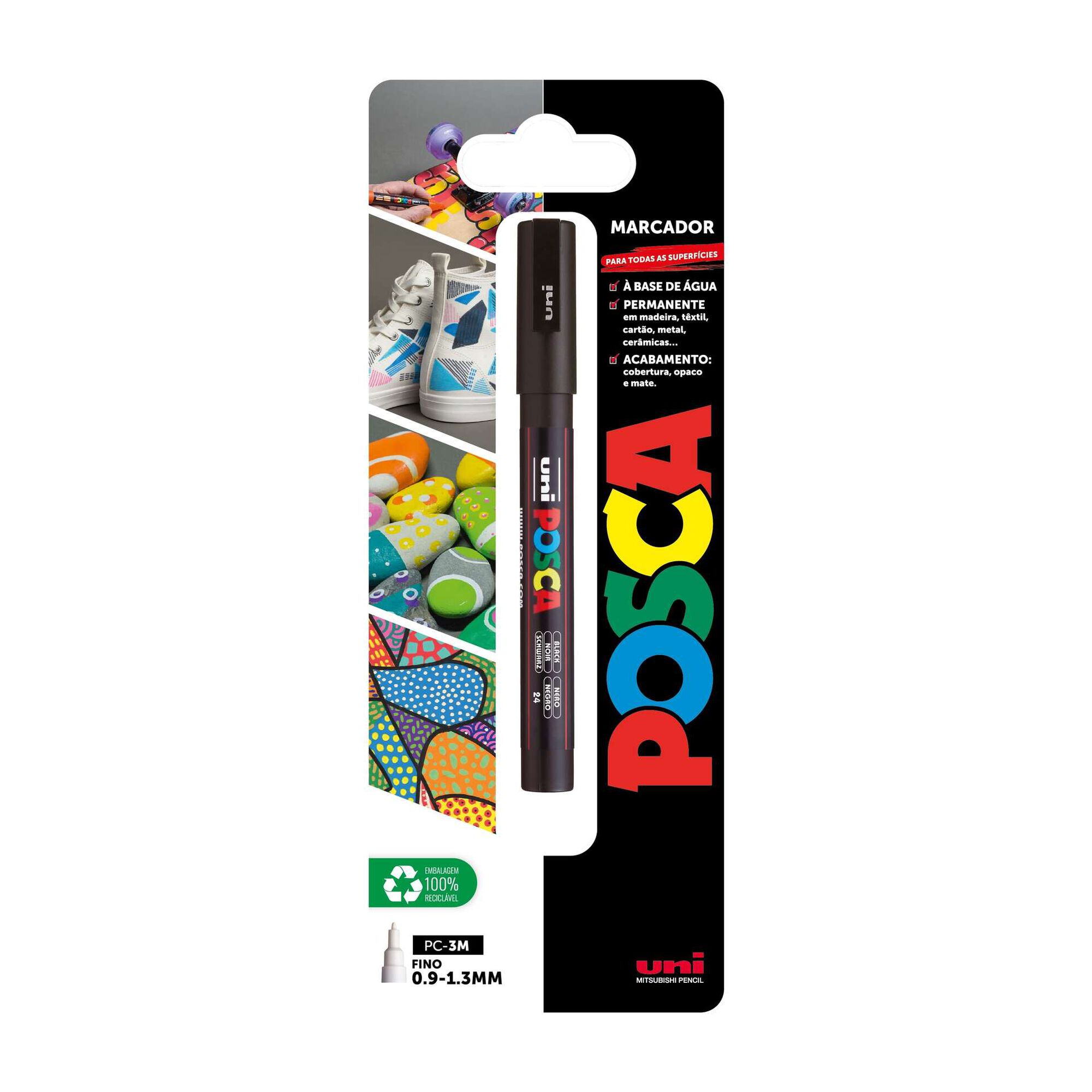 Marcador Permanente Posca PC-3M (várias cores) Marcador Permanente Posca PC-3M (várias cores)