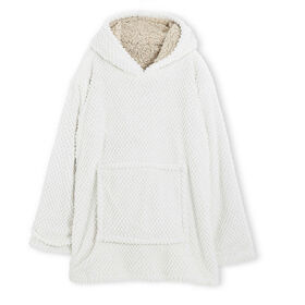 Hoodie Jacquard com Borreguito Branco