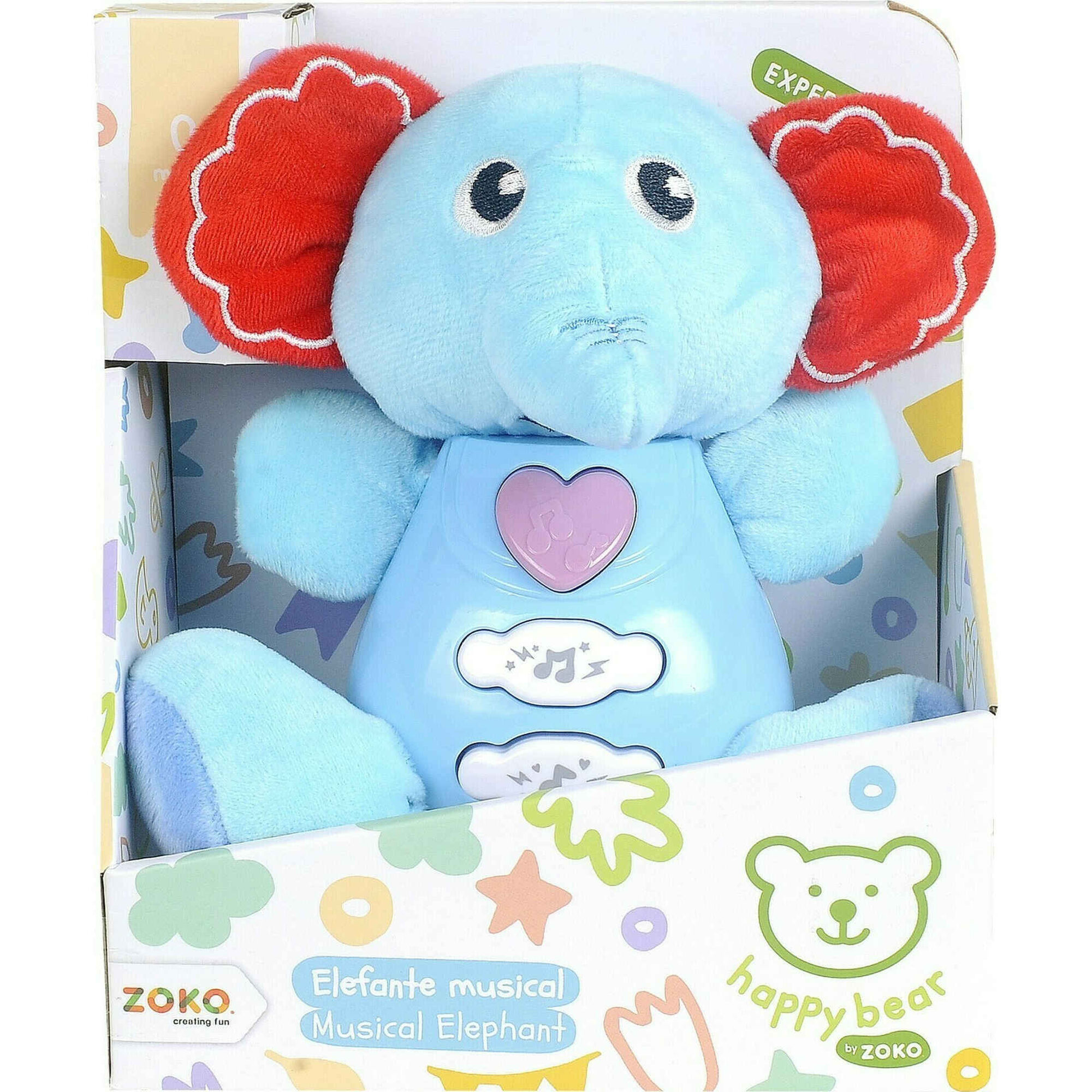Zoko Happy Bear - Peluche Musical 16,5cm (v&aacute;rios modelos)