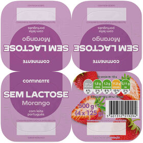 Iogurte Aroma Morango sem Lactose Continente