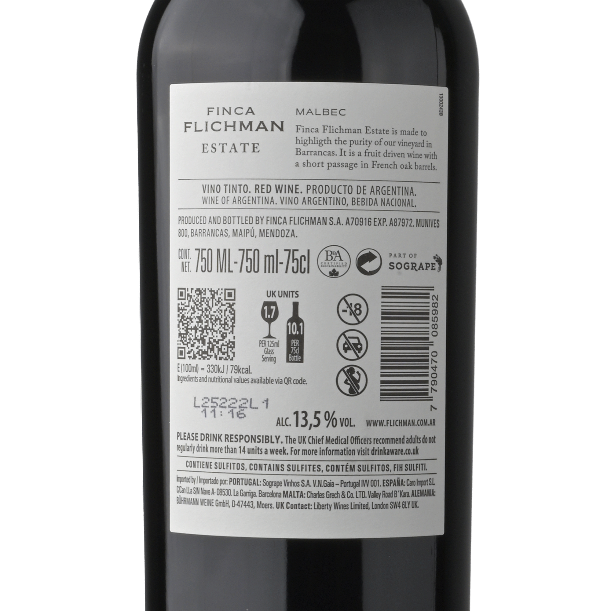 Finca Flichman Estate Malbec Vinho Tinto