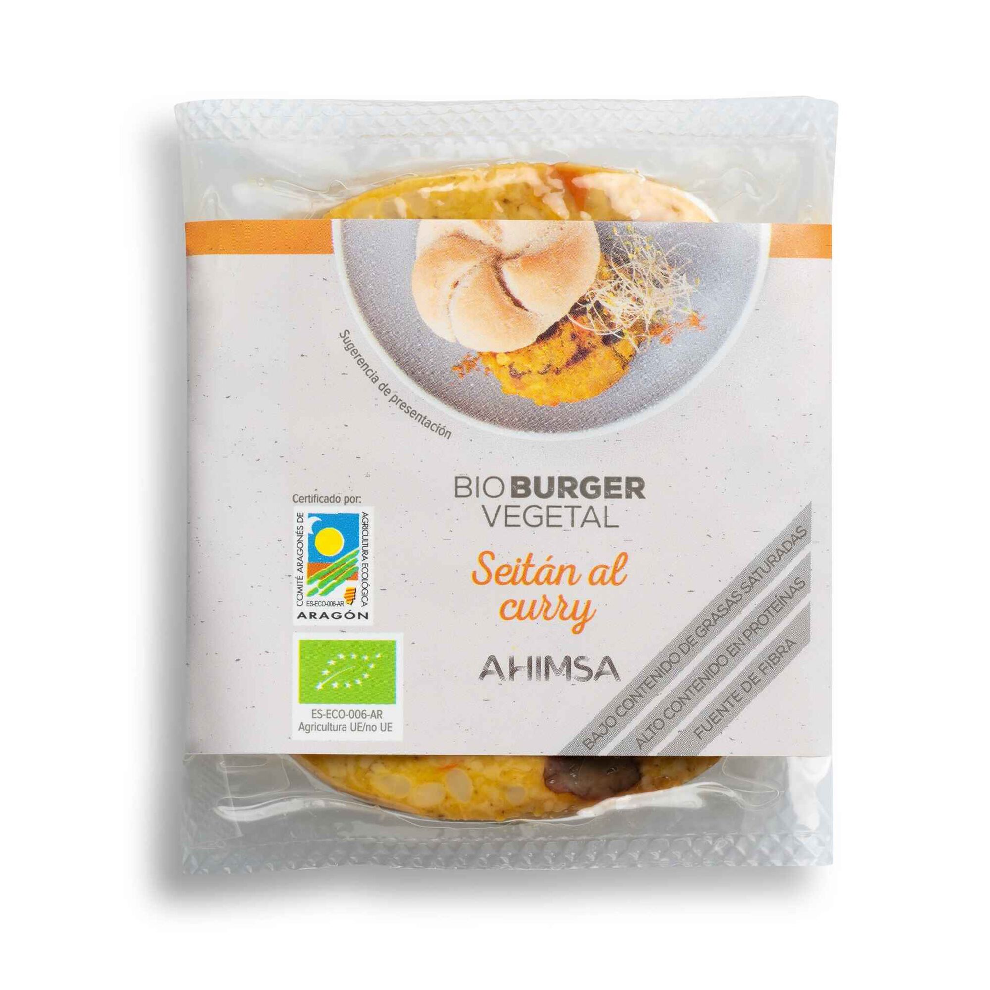 Burger Seitan e Caril Biológico Burger Seitan e Caril Biológico
