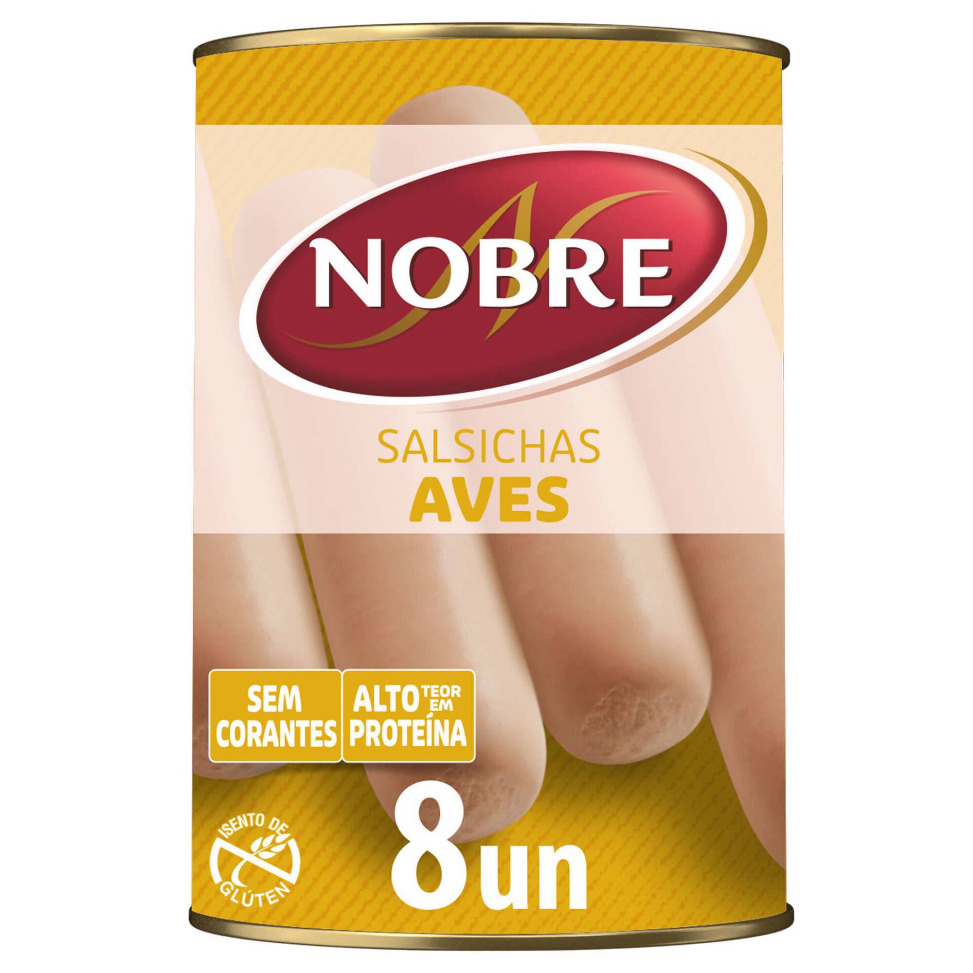 Salsichas de Aves Lata 8 un