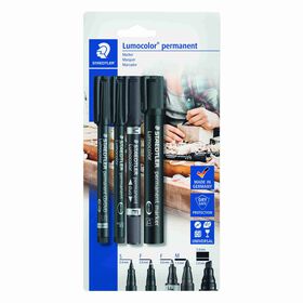 Marcador Permanente de Tinta Preta Staedtler