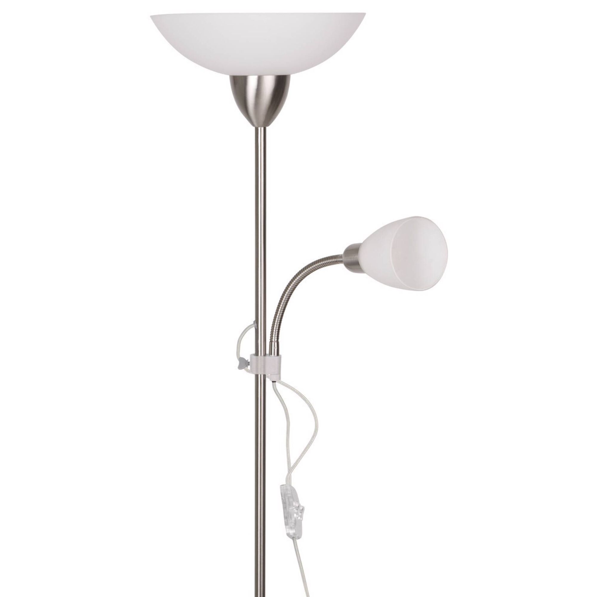 Candeeiro de Chão Prateado Shakespeare