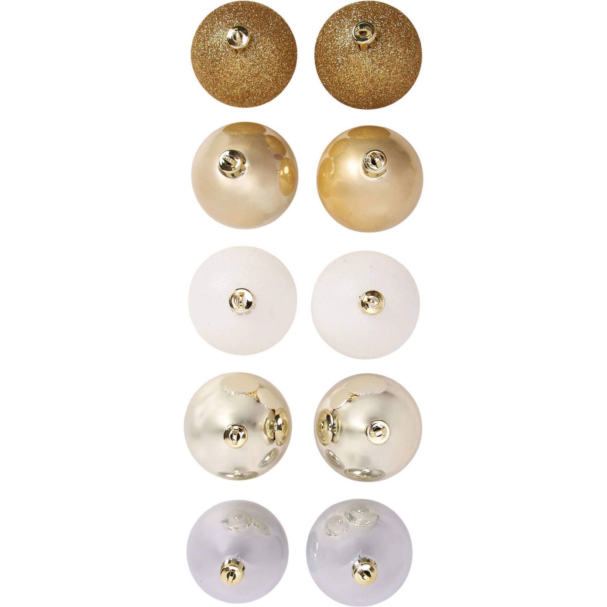 Conjunto 10 Bolas de Natal Gold Kasa