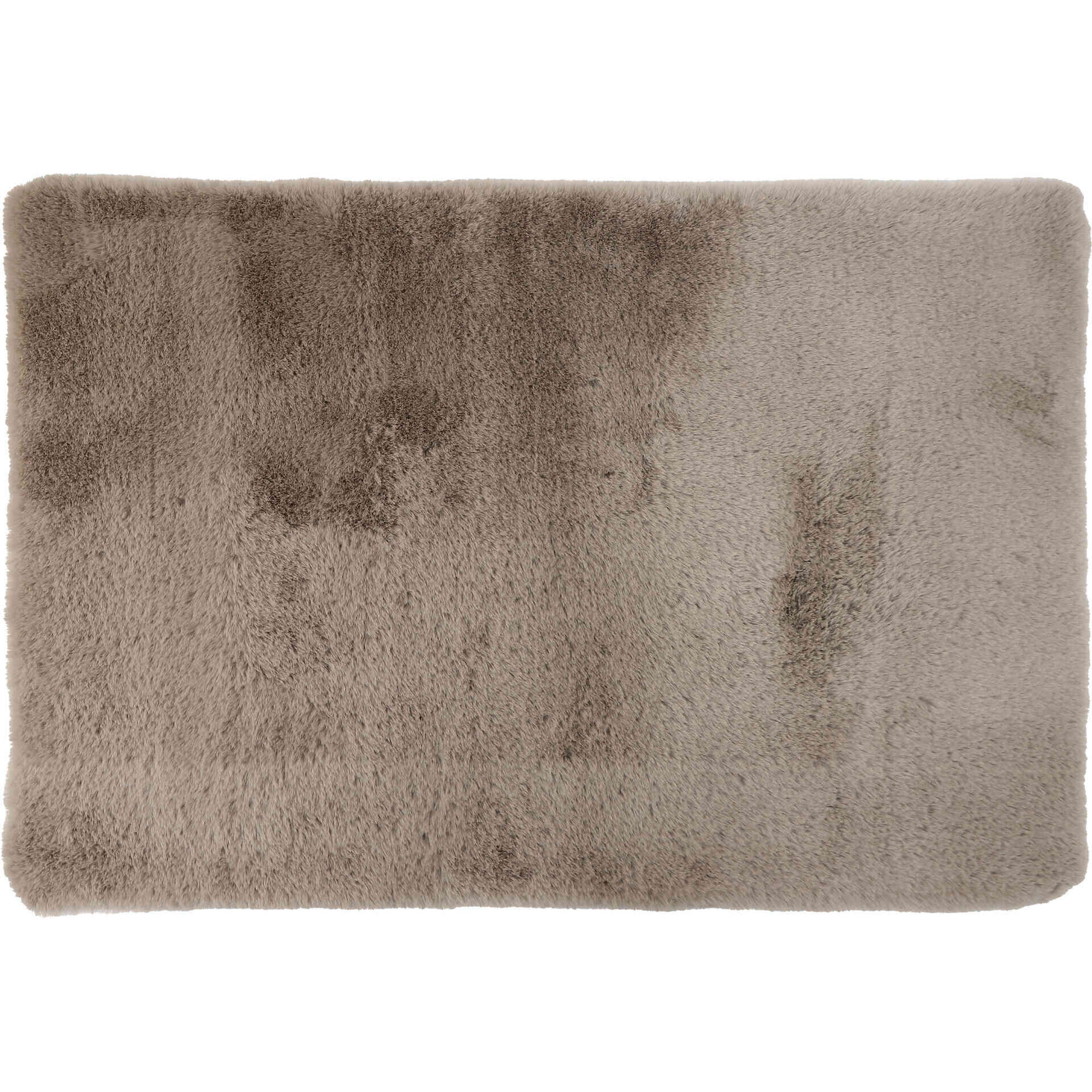 Tapete Pelo 60x90cm Castanho Kasa