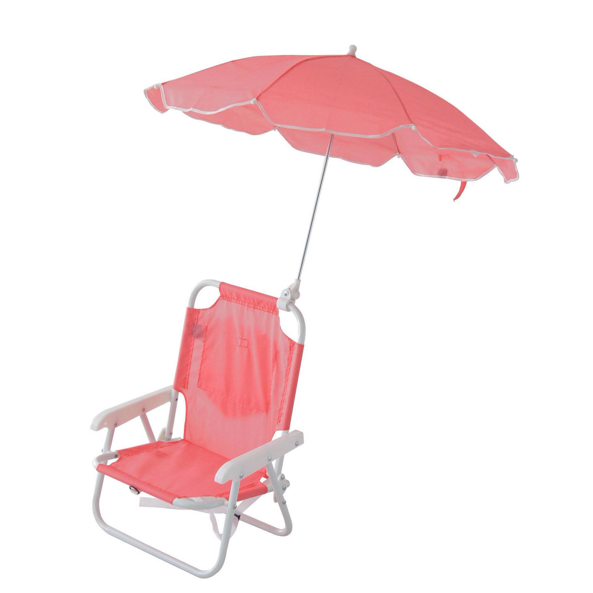 Cadeira de Praia com Guarda-sol Infantil Rosa Paraty