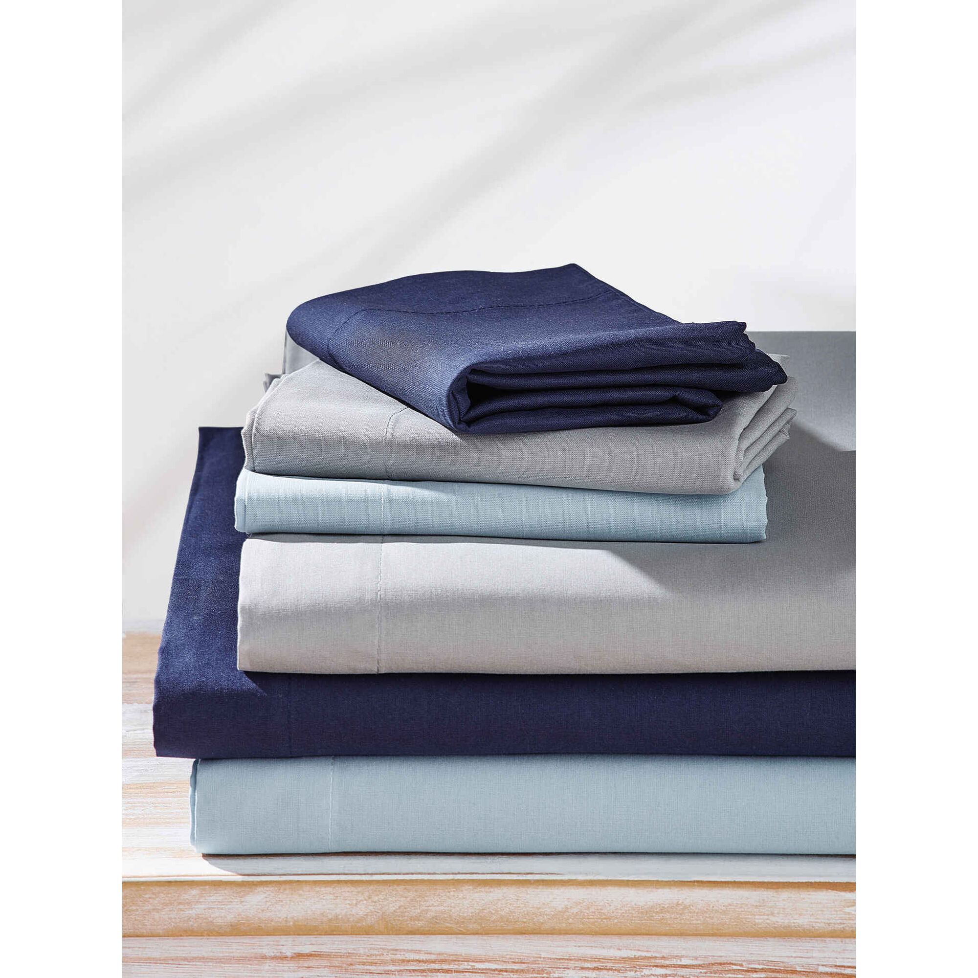 Lençol Avulso Algodão 160x280cm Azul Marinho