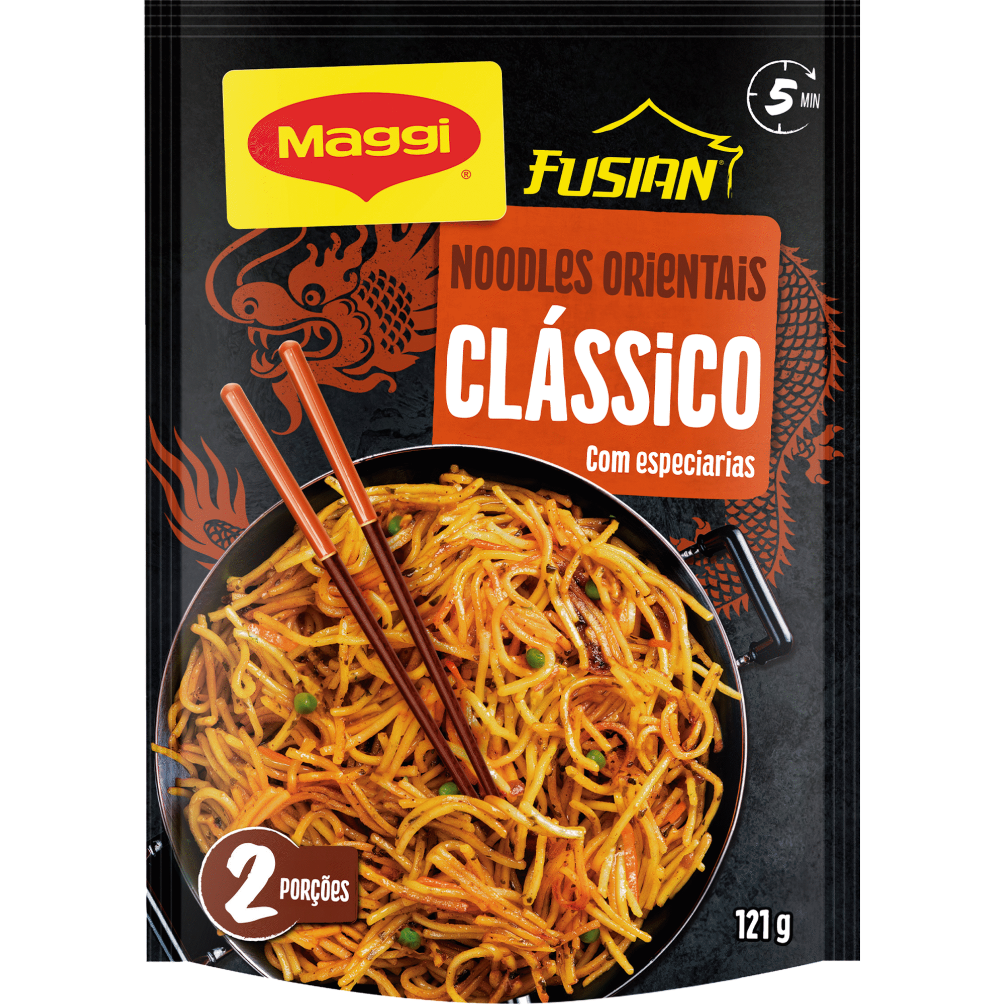 Noodles Orientais Fusian Clássico com Especiarias