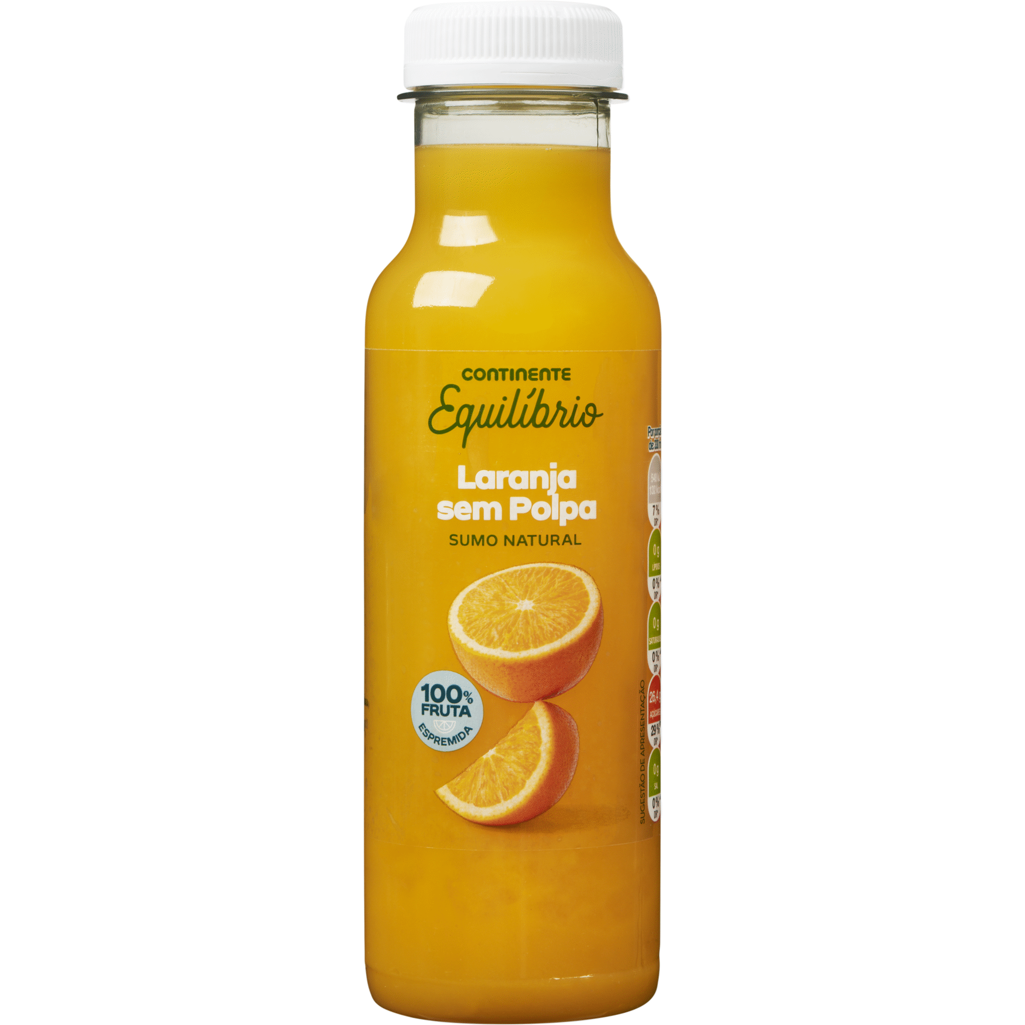 Sumo 100% Laranja sem Polpa Continente Equil&iacute;brio