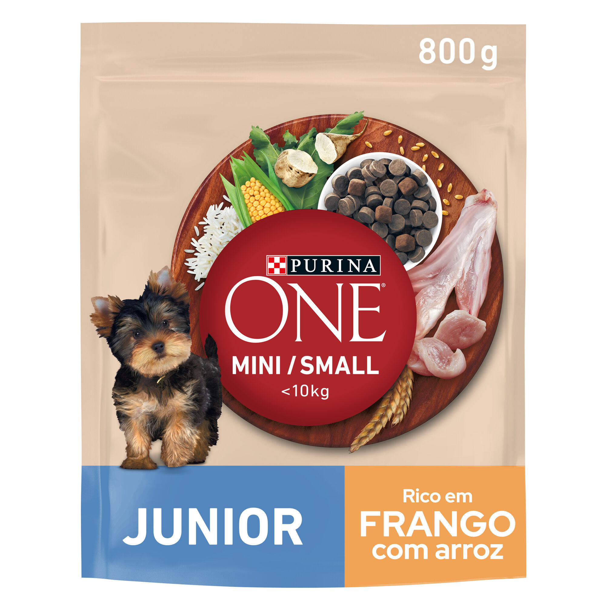 Ra&ccedil;&atilde;o para C&atilde;o J&uacute;nior Mini Frango e Arroz Purina One Mini