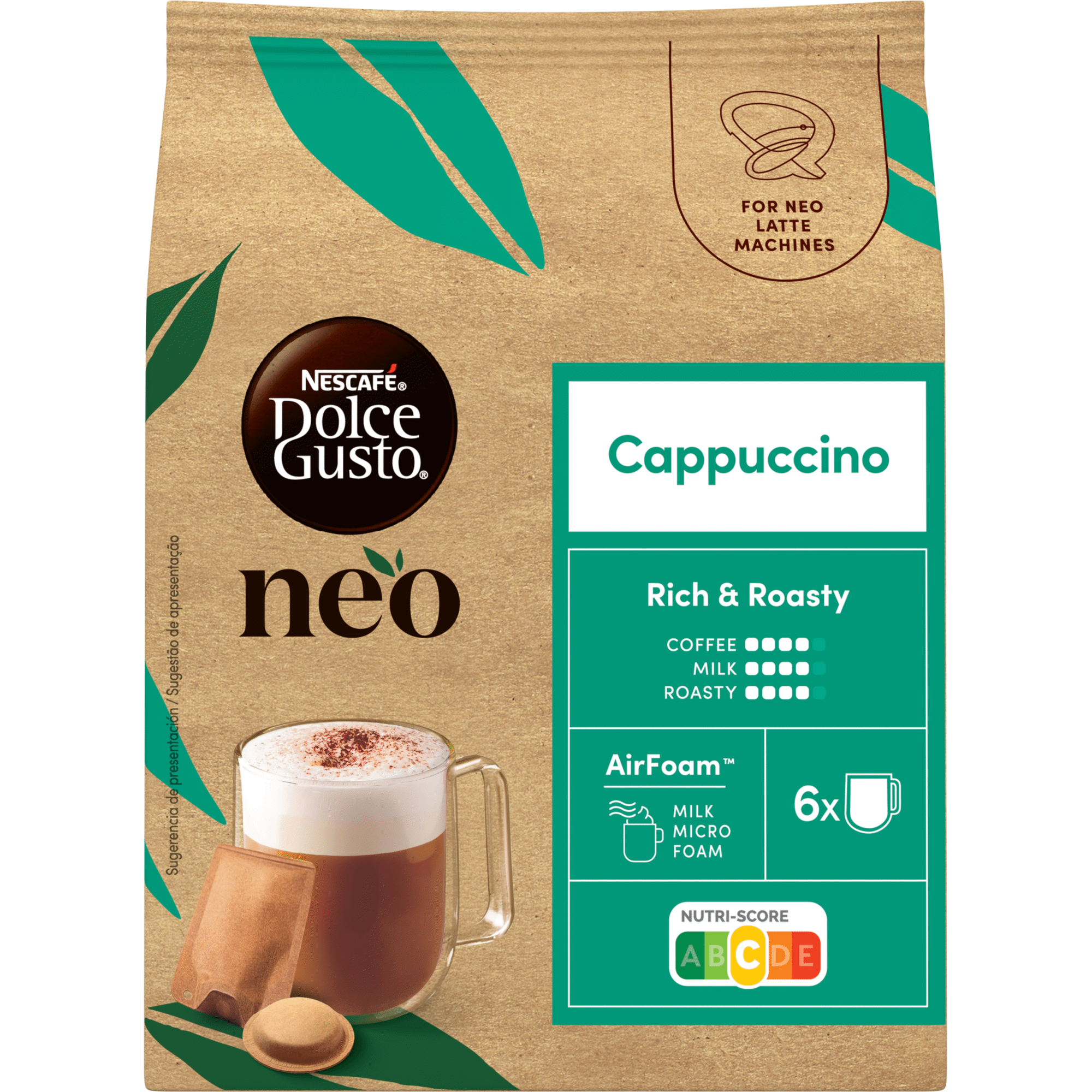 C&aacute;psulas de Cappuccino Nescaf&eacute; Dolce Gusto Neo