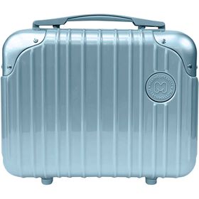Necessaire Azul Met&aacute;lico Marshmallow