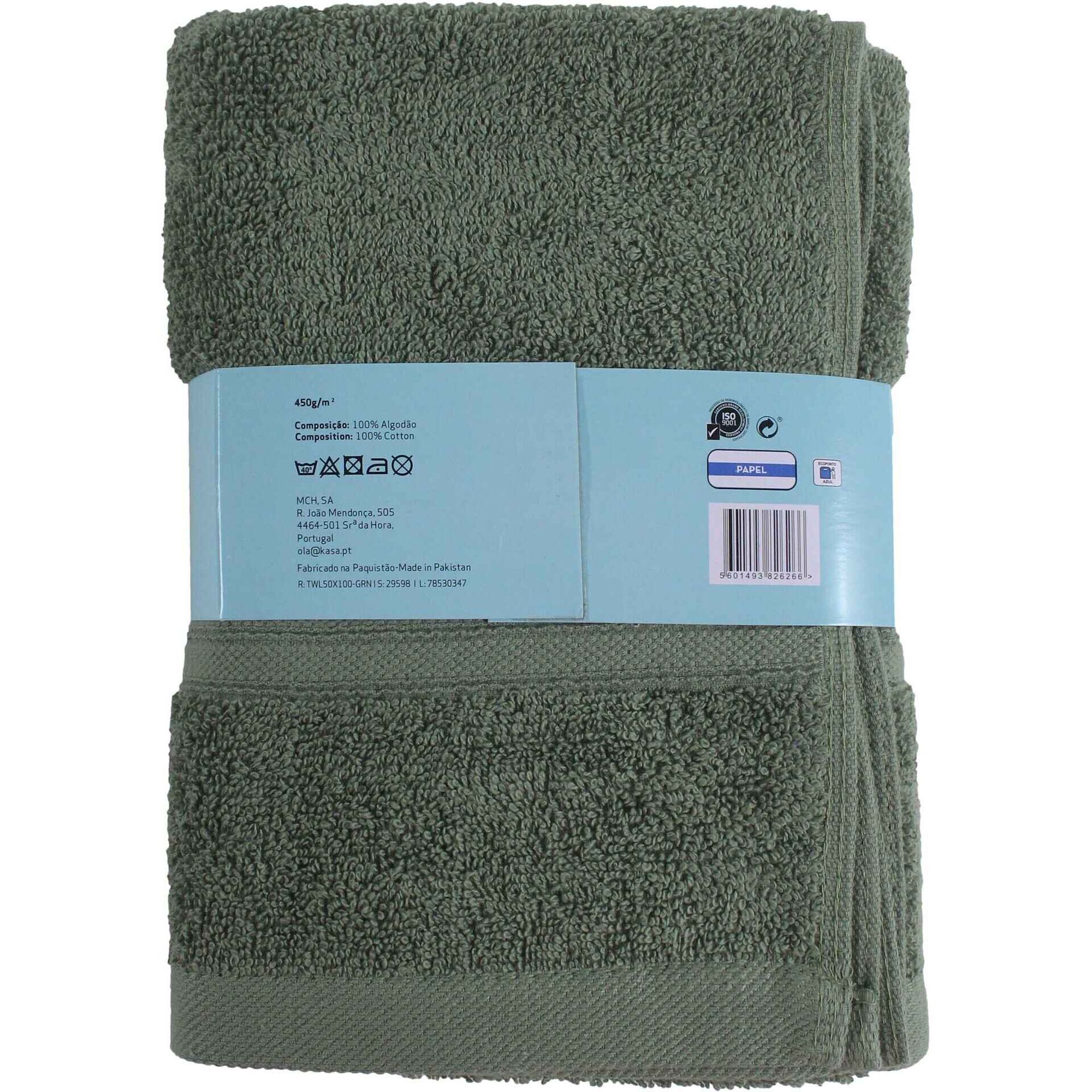 Toalha M&atilde;os Suave Verde Kasa