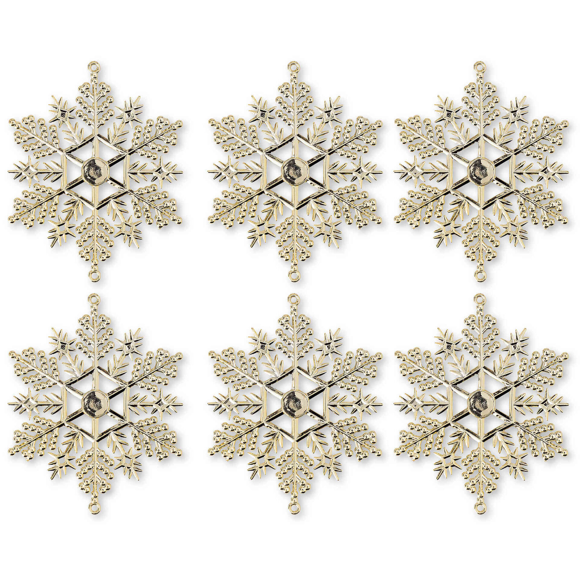 Conjunto 6 Flocos de Neve