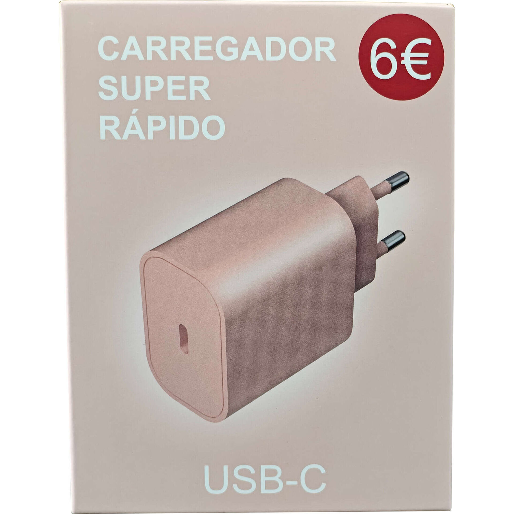 Tomada USB-C Fusion Rosa Bazar&atilde;o