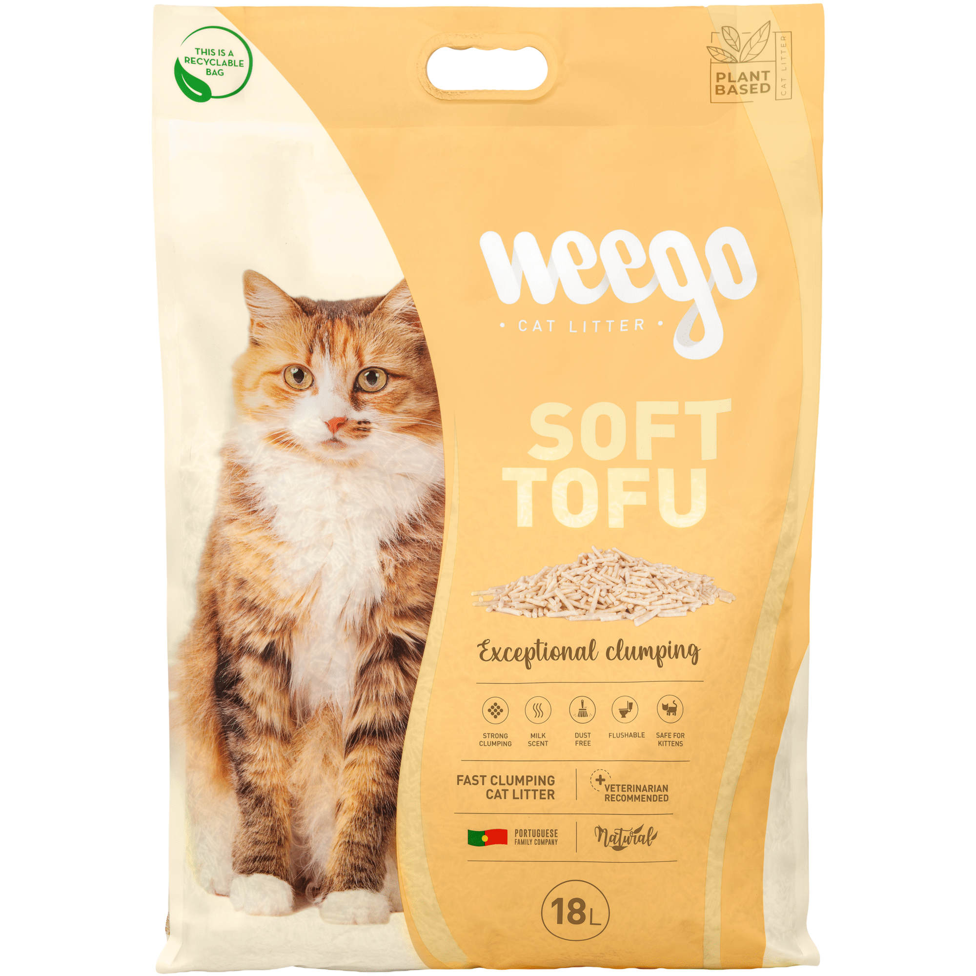 Areia Aglomerante Tofu Lavanda Weego