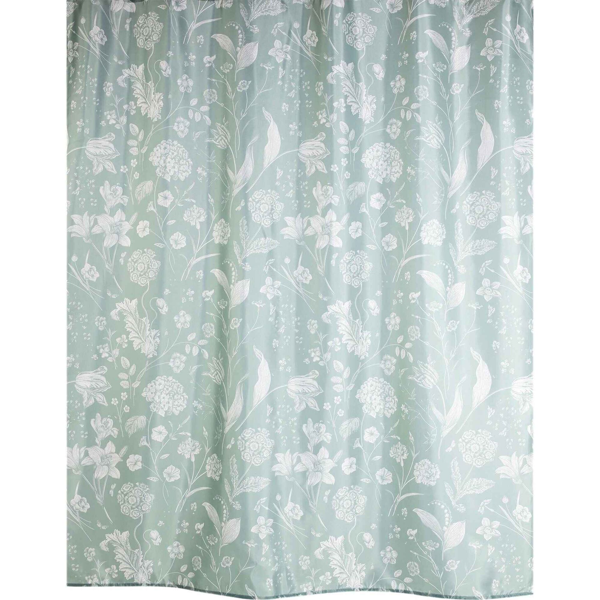 Cortina de Banho Poliéster 200x180cm Verde