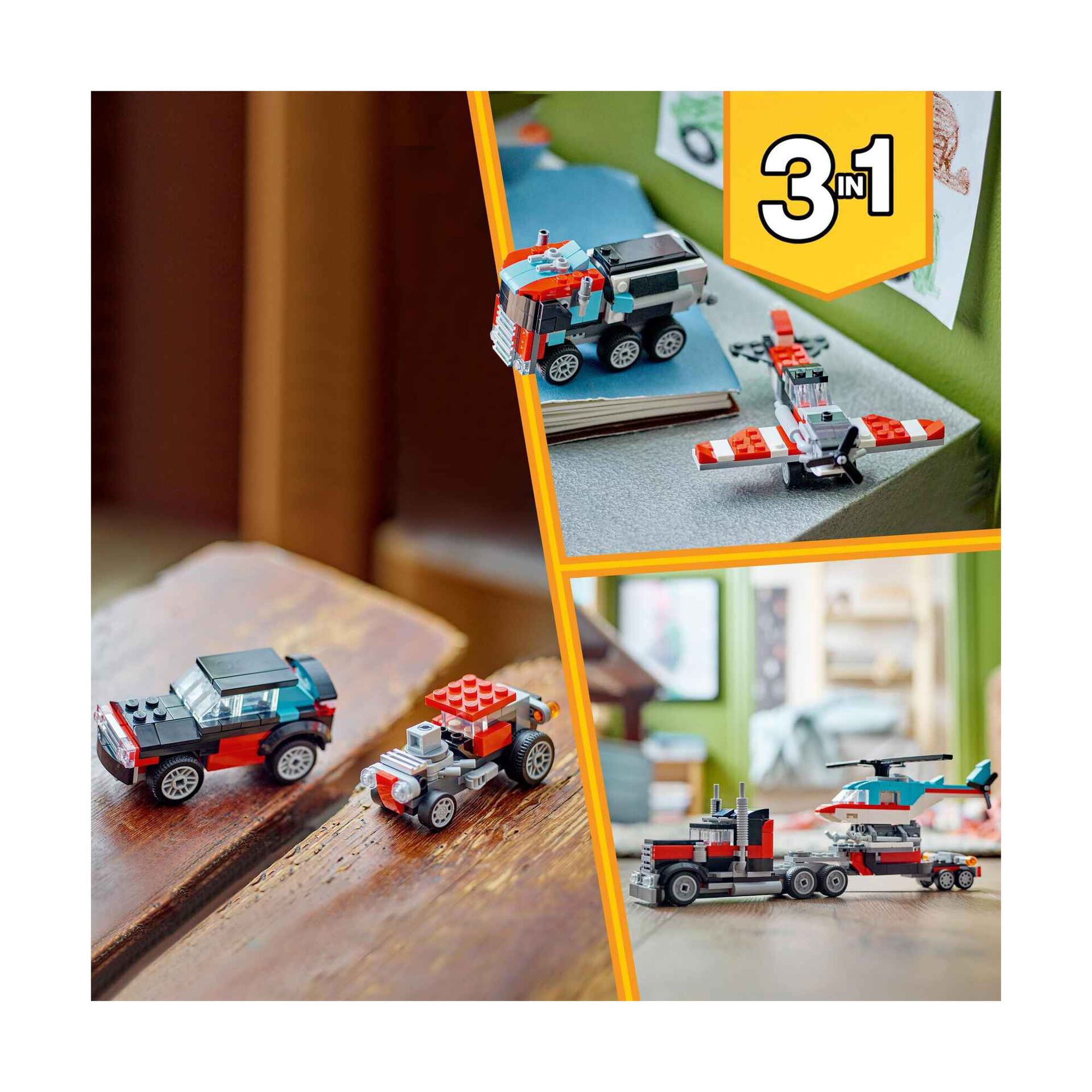 Camião de Plataforma com Helicóptero - 31146