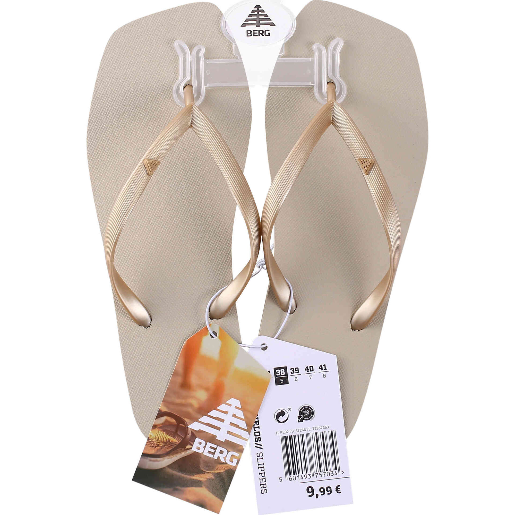 Chinelos Praia  Mulher Bege 40