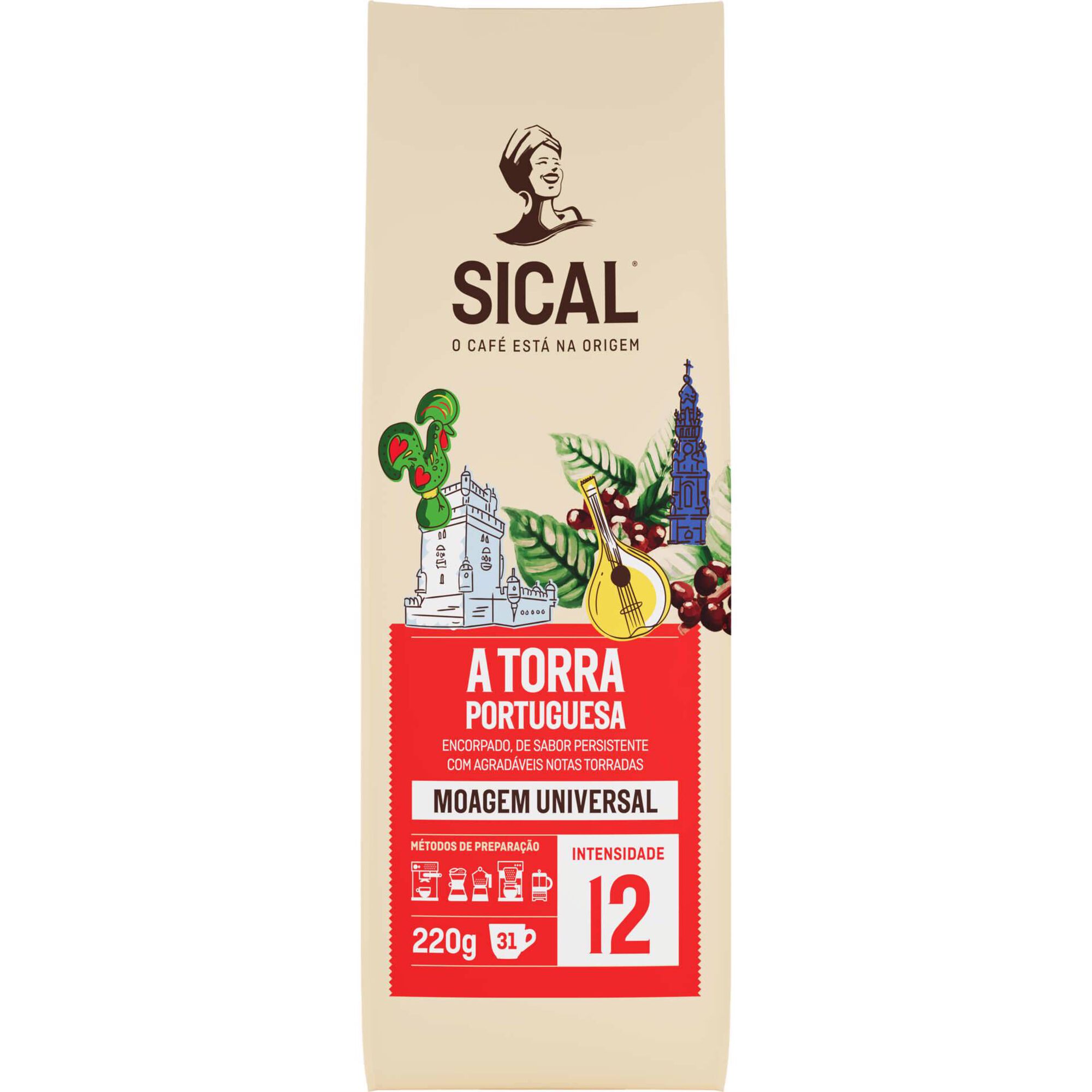 Caf&eacute; Mo&iacute;do Moagem Universal Torra Portuguesa Int 12 Sical