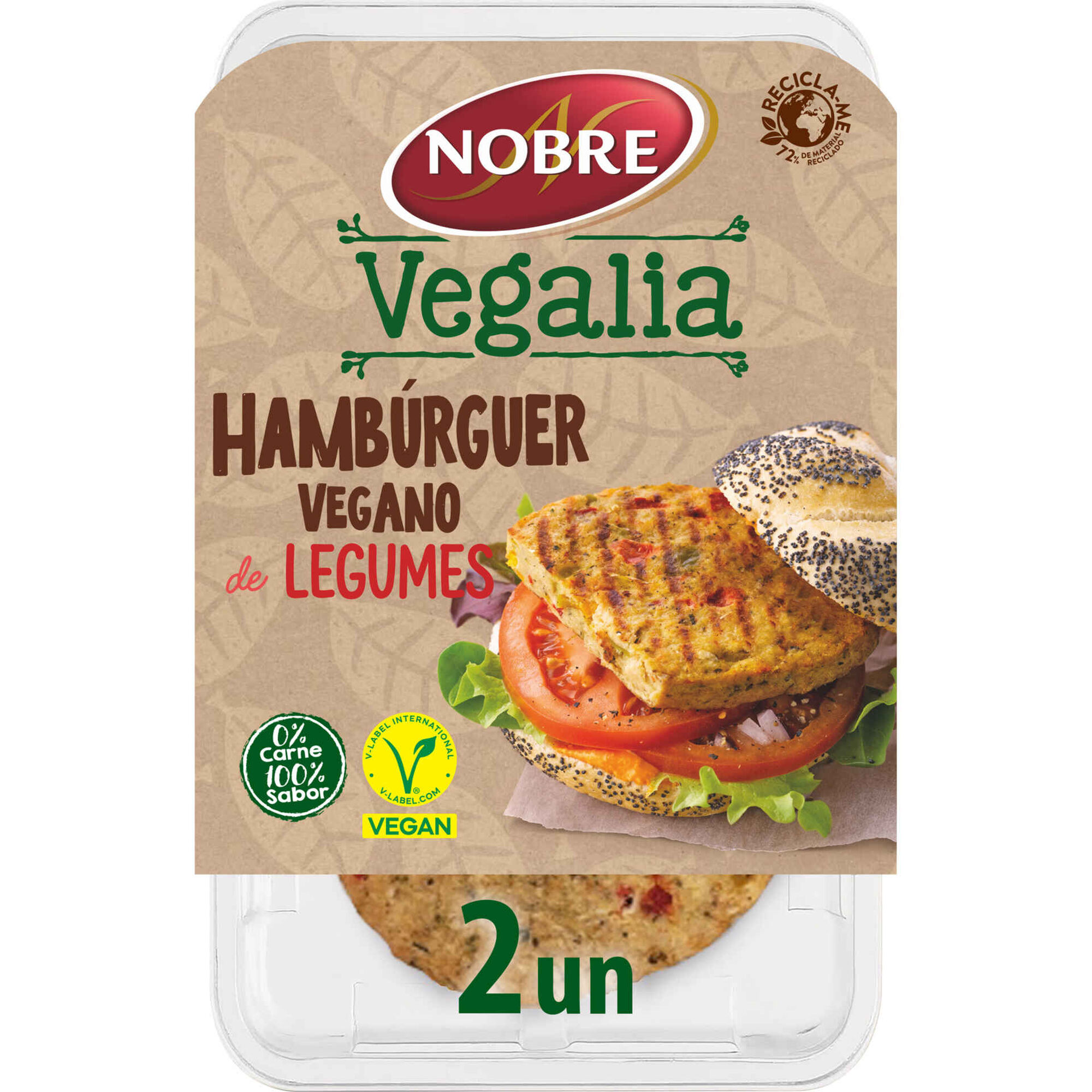 Hambúrguer Vegetariano de Legumes