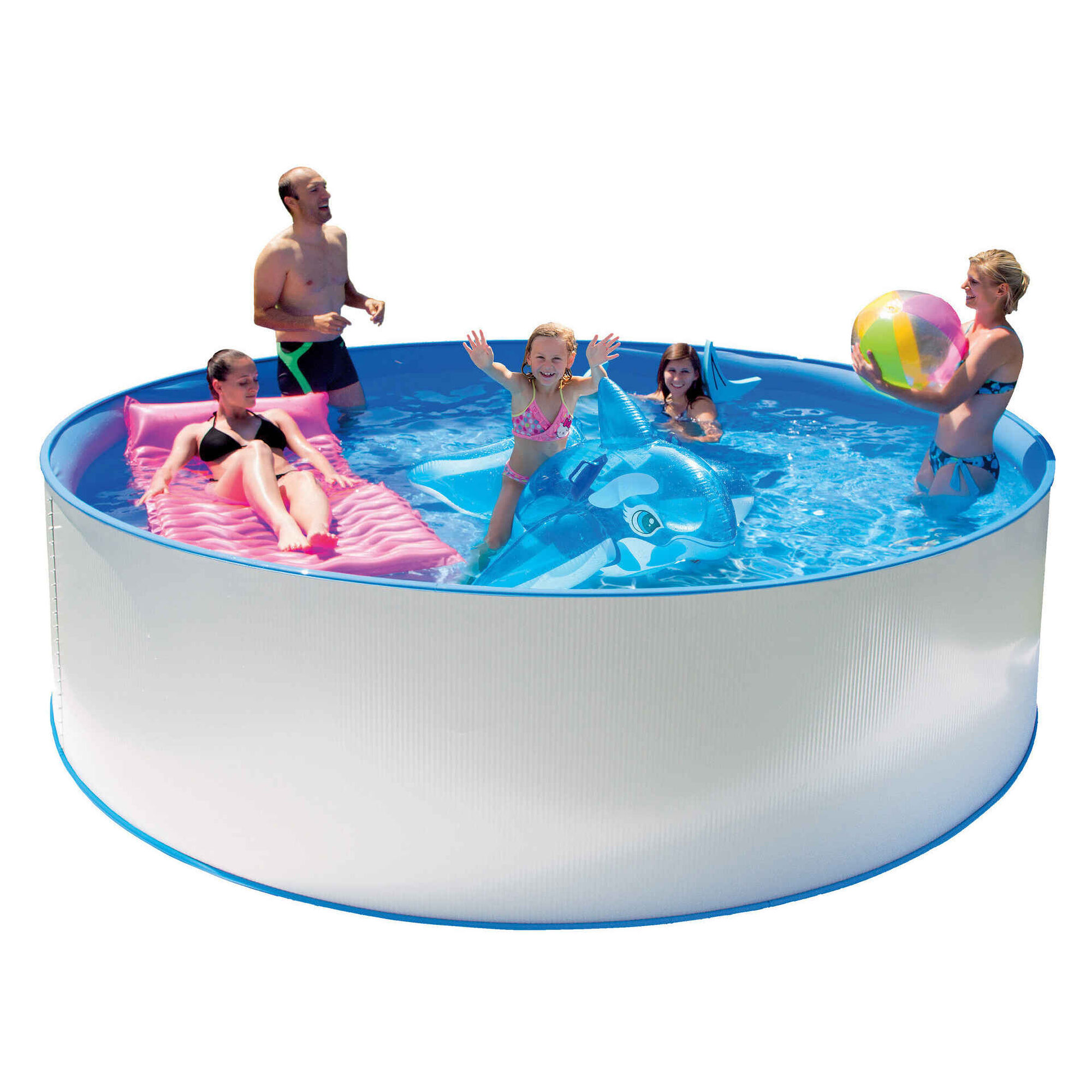 Piscina Estrutura Aço 360x120cm com Bomba Piscina Estrutura Aço 360x120cm com Bomba