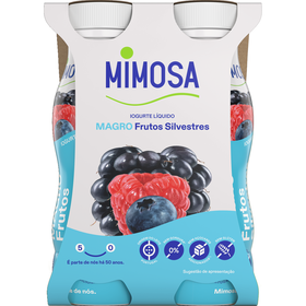 Iogurte L&iacute;quido Magro Frutos Silvestres Mimosa