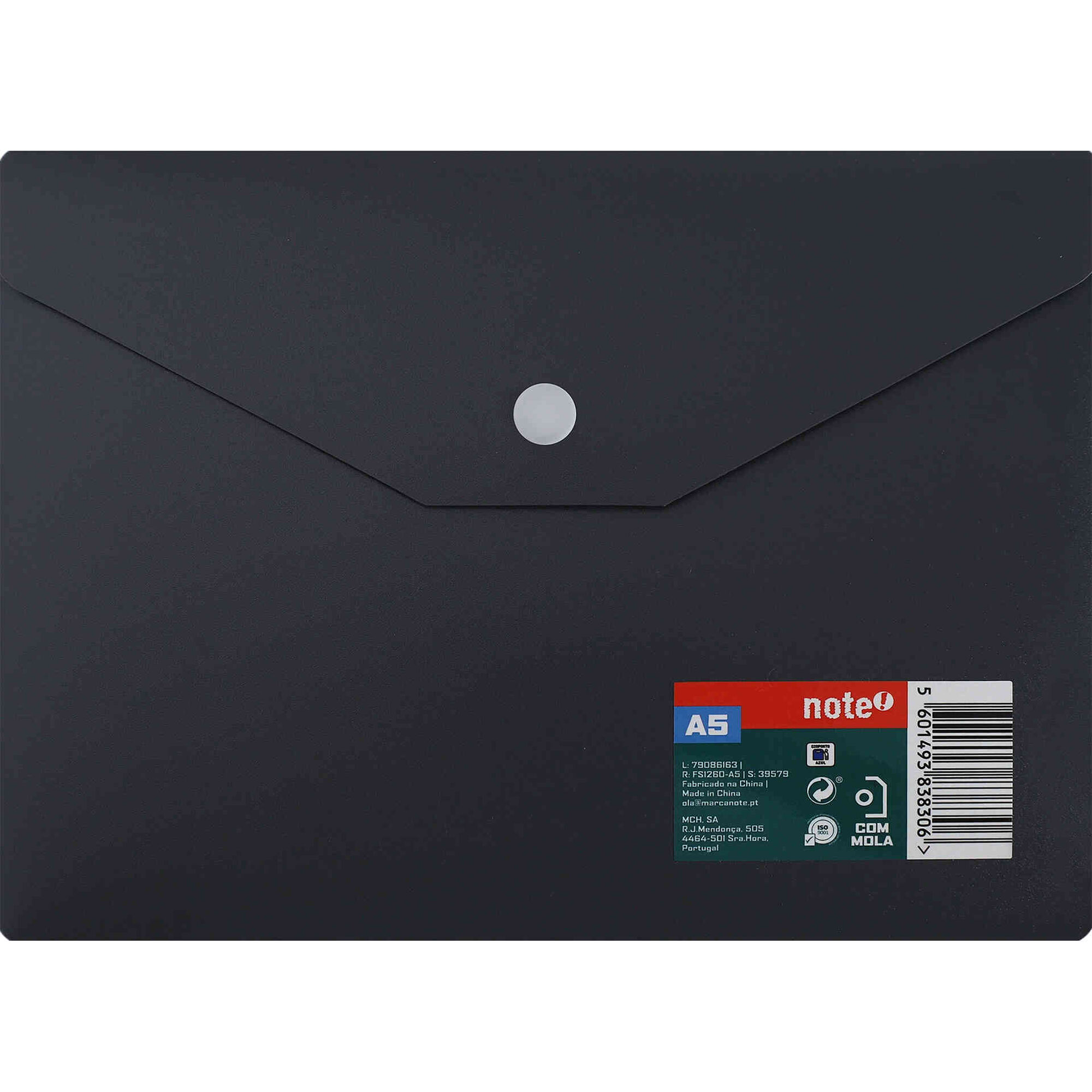 Classificador Envelope A5 com Mola (v&aacute;rias cores) Note!