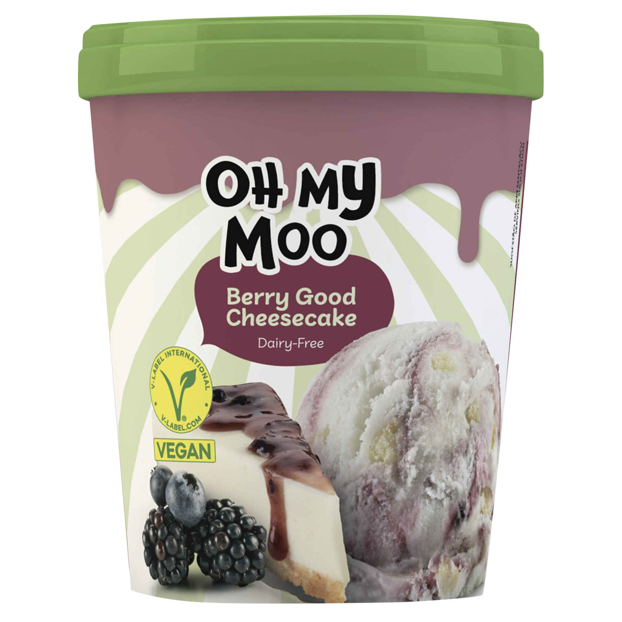 Gelado Cheesecake de Frutos Vermelhos Vegan Sem Lactose