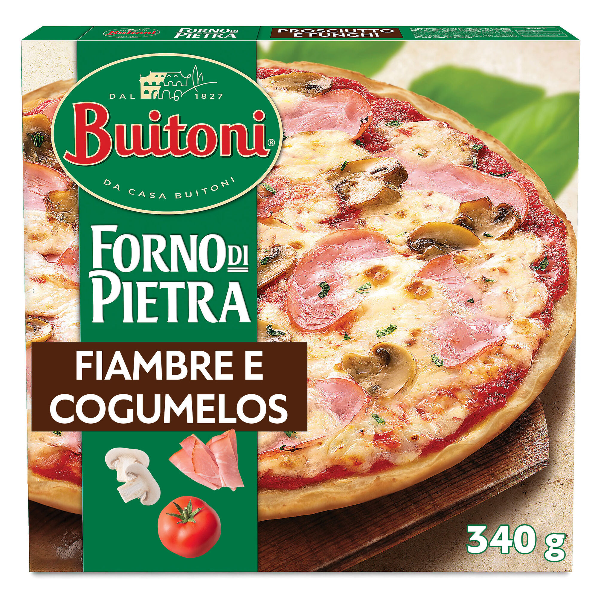 Pizza Forno Di Pietra Fiambre e Cogumelos Pizza Forno Di Pietra Fiambre e Cogumelos