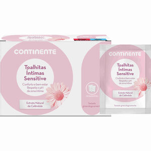 Toalhitas Íntimas Sensitive Saquetas Continente