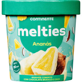 Melties de Anan&aacute;s Coberto de Chocolate Branco e Coco Continente