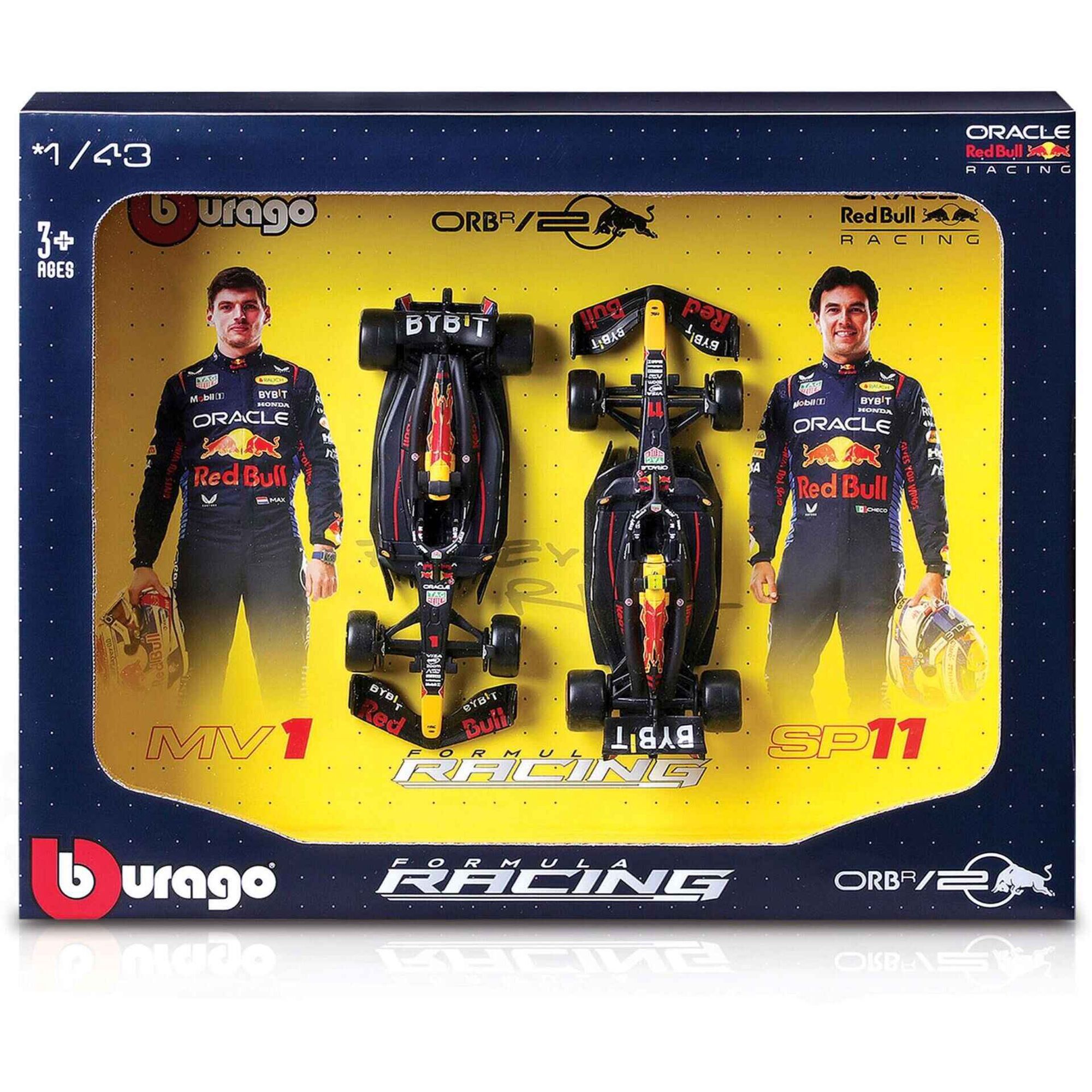 Conjunto de 2 Carros Miniatura F1 (vários modelos)