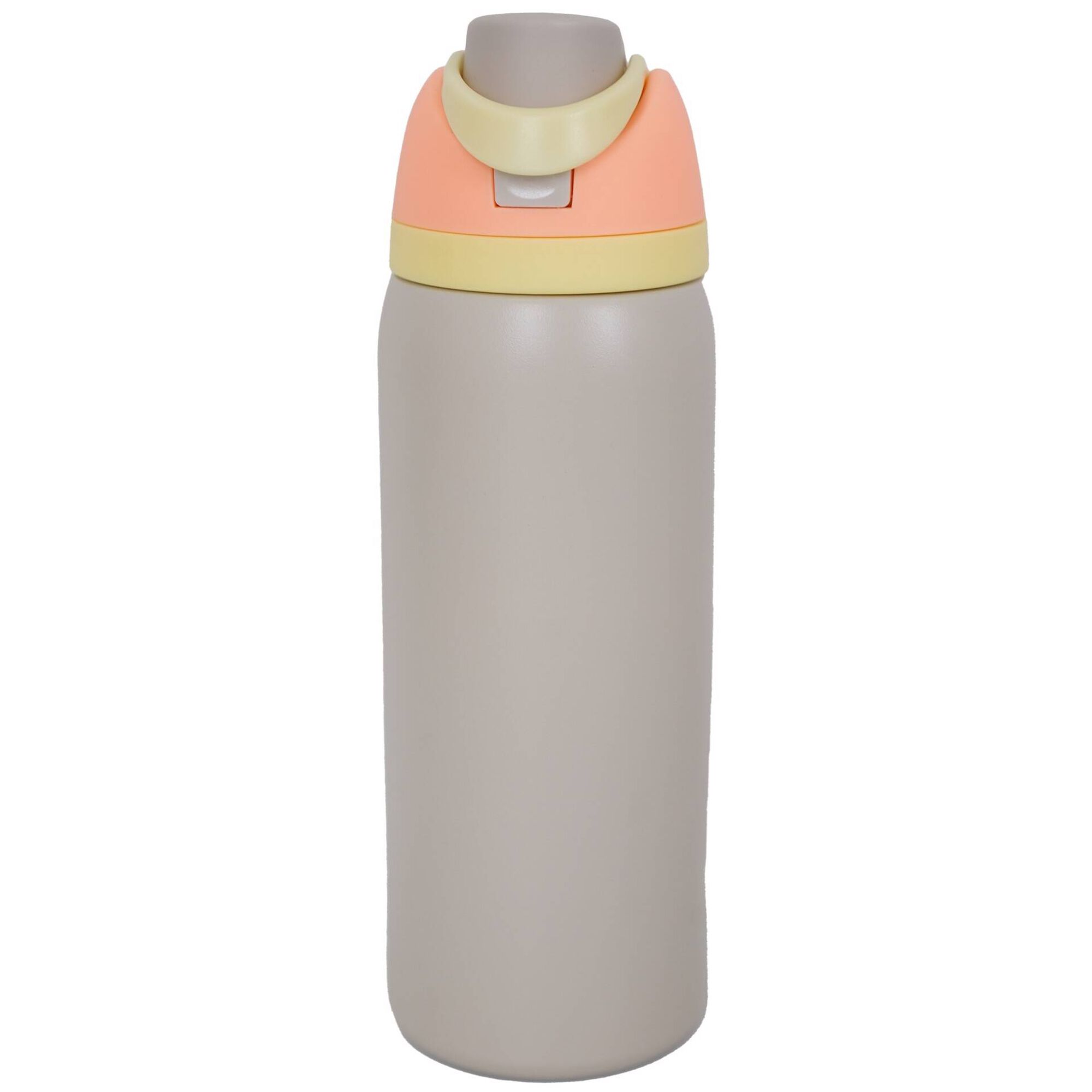 Garrafa Térmica 950ml Bege e Laranja