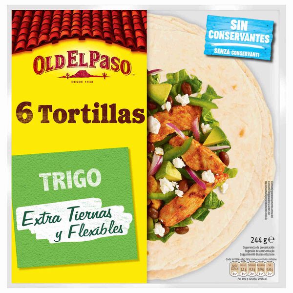 Tortilhas Mexicanas de Trigo Old El Paso