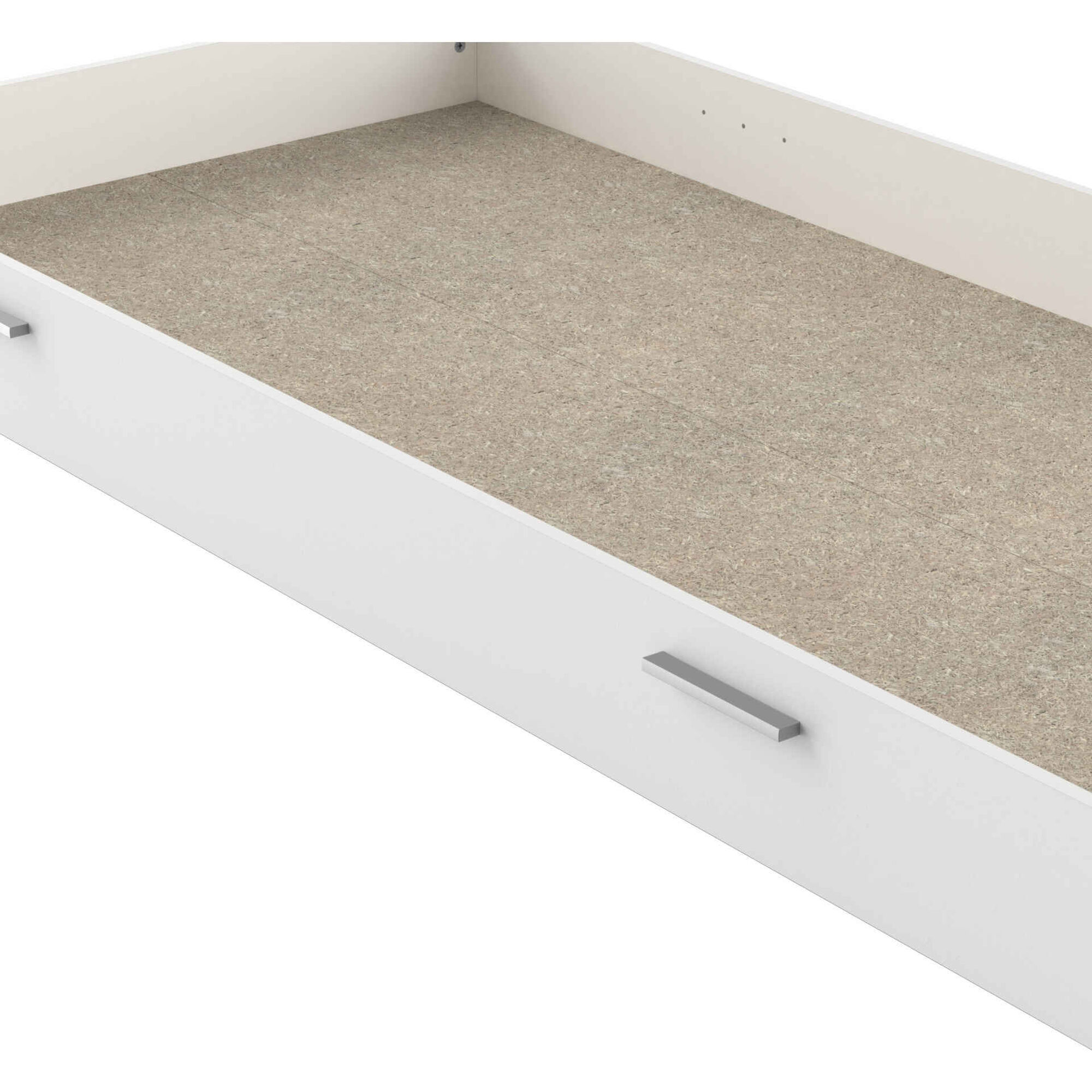 Gavetão para Cama Solteiro 93x199x18cm Branco Life