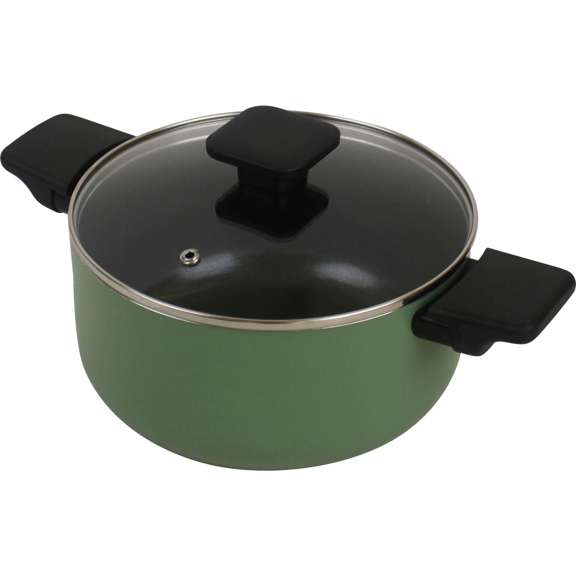 Ca&ccedil;arola 24cm Cer&acirc;mica Square Verde Kasa