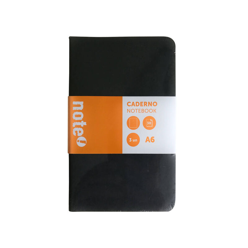 Caderno Agrafado A6 Liso Note!