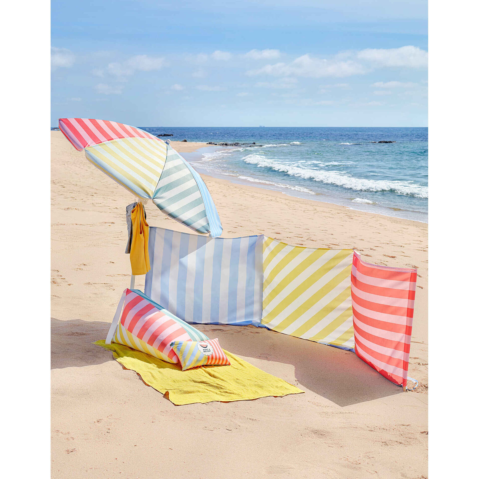 Puff Praia Riscas Coloridas Candy Sailor Kasa