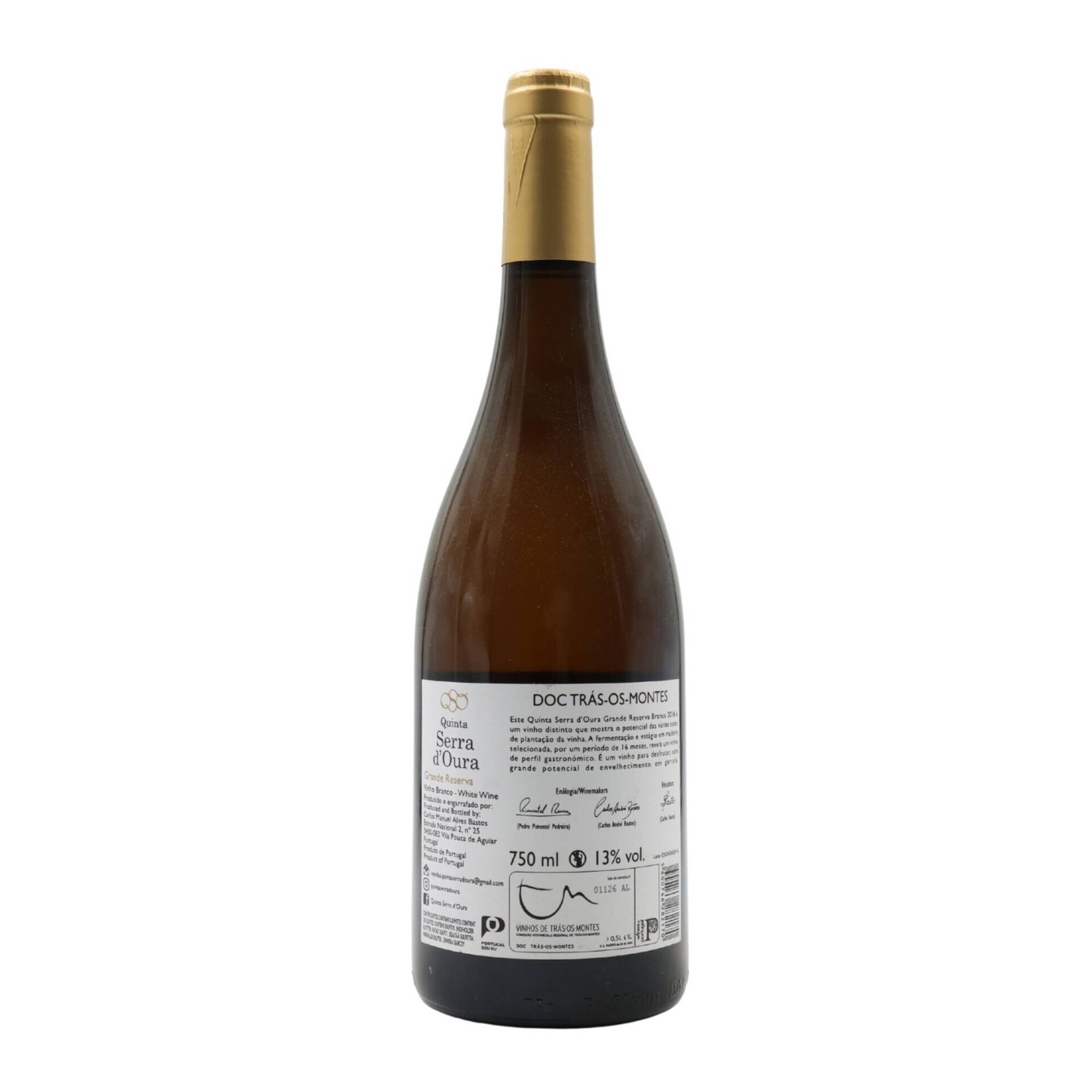 Quinta Serra D'Oura Grande Reserva Tr&aacute;s Os Montes Vinho Branco