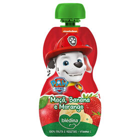 Saqueta de Fruta Maçã, Banana e Morango Patrulha Pata +12M