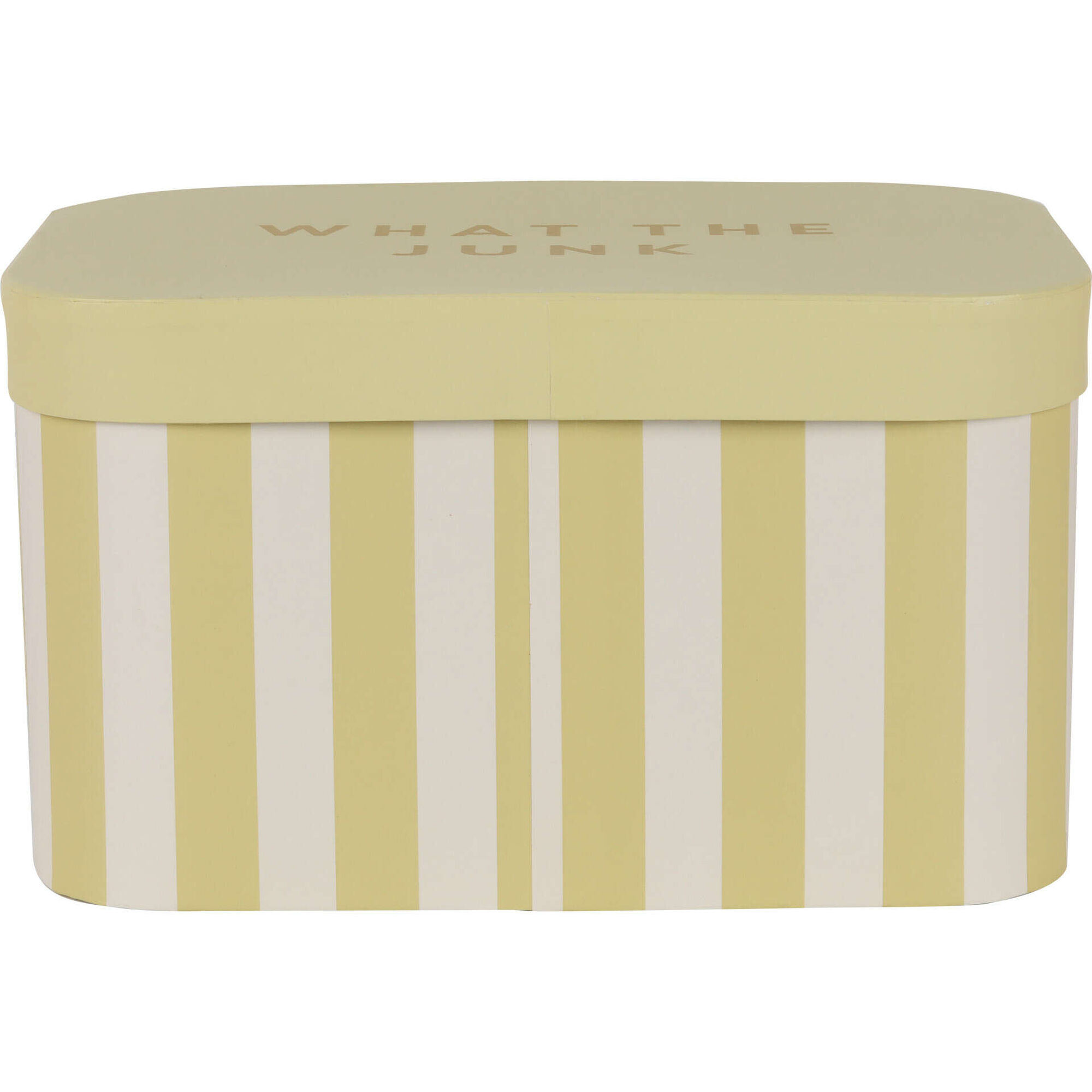 Caixa Riscas Largas Amarelas 25,5x17,5x14,5cm Kasa